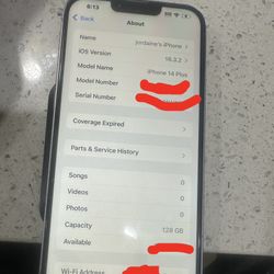 iPhone 14 Plus 128GB – Works Great – Cracked Back Glass