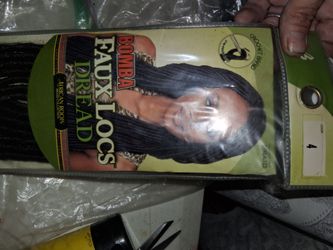 Brand new syndic hair black long dread