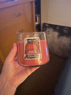 Pumpkin candle