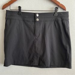 NWT Prana Celesta Skort Black Lightweight Skirt Shorts Sz 10