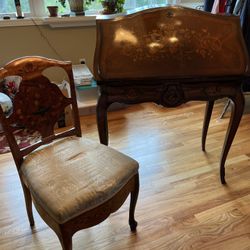 Antique Desk And Chair 