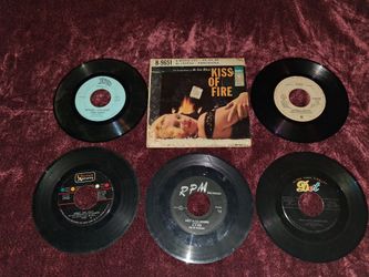 45 RPM vinyl records.. a collection and selling as a bundle. All sales final.