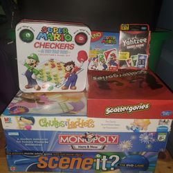 Vintage Board Game Collection By Milton Bradley, Mattel, Parker Brothers And More! 7 Games In All! 