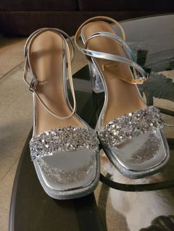 Crystal heels sz 9