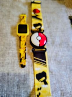 Pre-owned Pokemon Touch Screen Interactive Watch W/Camera and Pokemon Belt