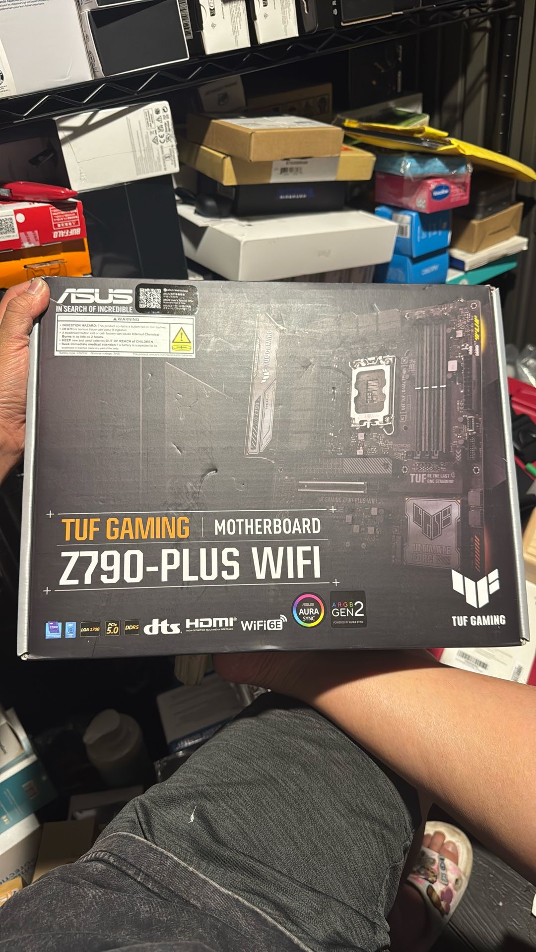 ASUS TUF Gaming Z790-Plus WiFi LGA 1700(Intel 14th,12th &13th Gen) ATX Gaming Motherboard(PCIe 5.0,DDR5,4xM.2 Slots,16+1 DrMOS,WiFi 6,2.5Gb LAN,Front