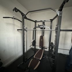 Smith Machine Including Free Weights 