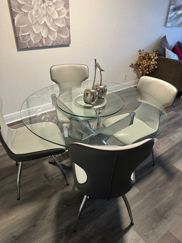 Modern Glass Dining Table