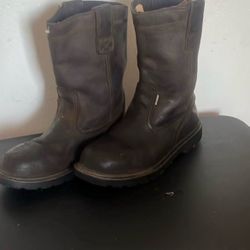 Wolverine Men's size  9.5”Waterproof Steel-Toe Wellington Work Boots.