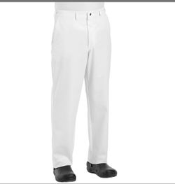 Chef Designs Men's Chef Pant, White, 32W X 30L- hardly worn