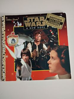 1997 Star Wars: A New Hope Golden Book Temporary Tattoos