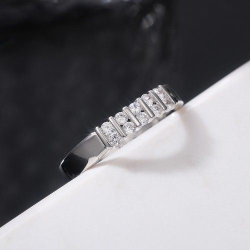 "Double Row Big Round CZ Dainty Casual Fashion Eternity Rings for Women, L049
 
  