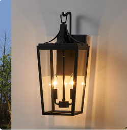 INTERTEK (contact info removed) Lighting: 20-Inch Outdoor Wall Lantern