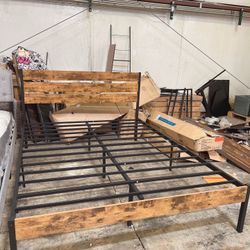 🔥Brand new in box🔥 Queen Bed Frame with Headboard and Footboard, Metal Queen Bed Frame with Under-Bed Storage, All-Metal Support System, No Bo  80$ 