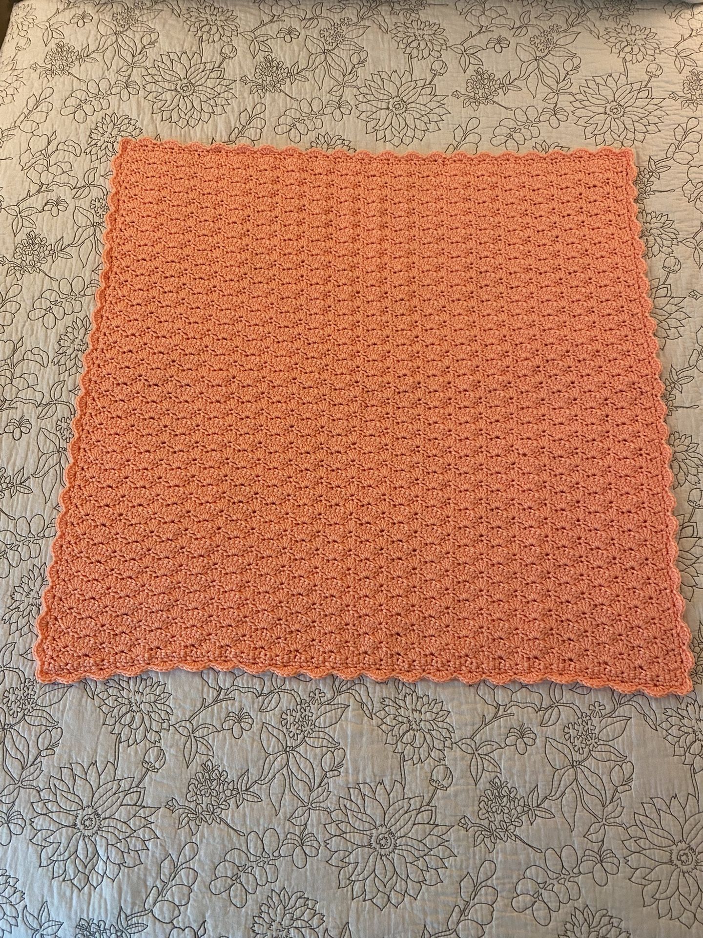 Newly Hand-Crocheted Baby Afghan