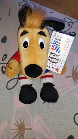 Rare Vintage 1994 World Cup Mascot Plush Souvenir