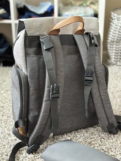 Eddie Bauer First Adventure Diaper Bag Backpack - Like New with Changing Pad