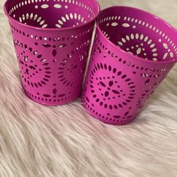 Pink Makeup Brush Holder