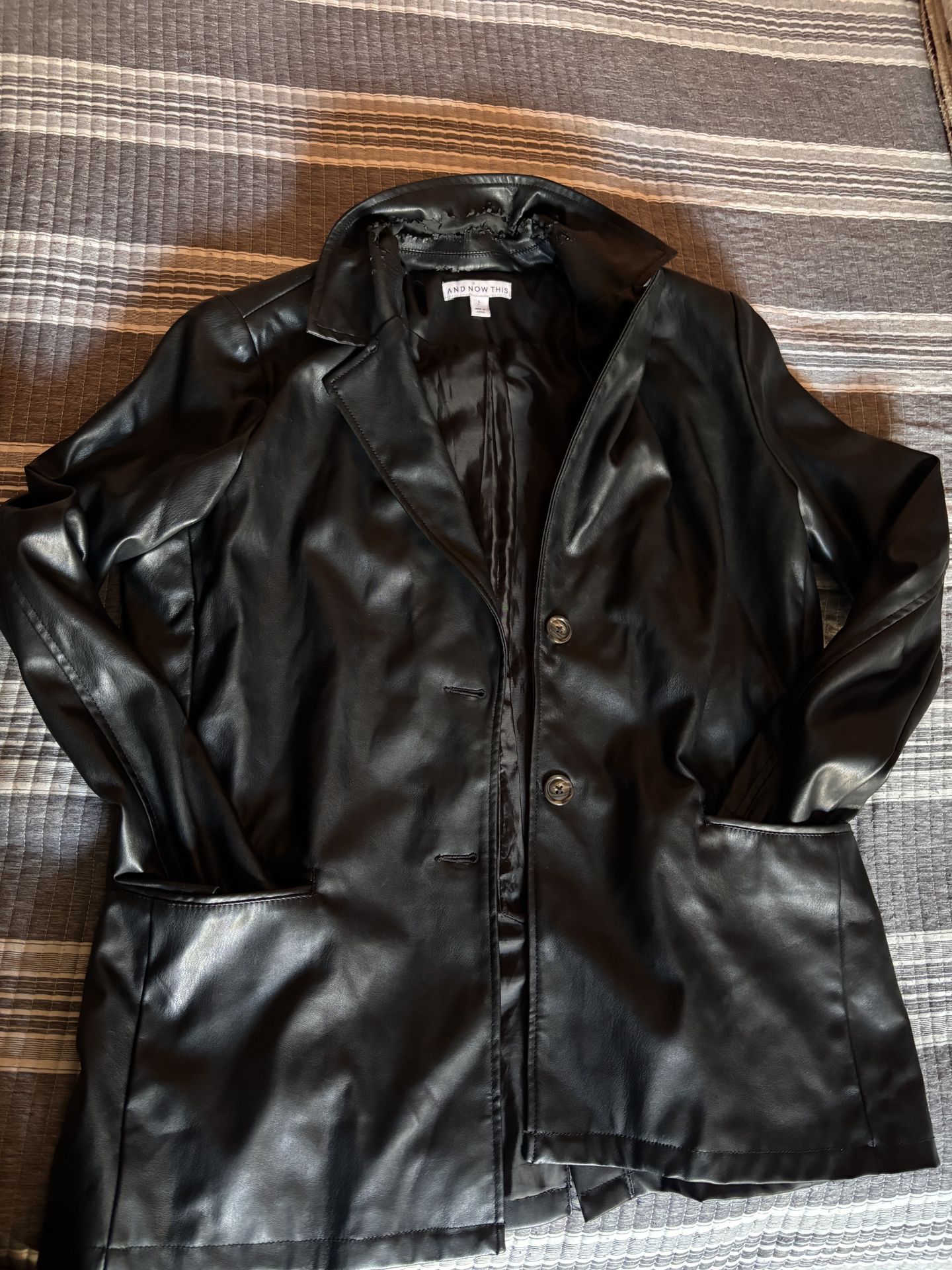 Black leather jacket