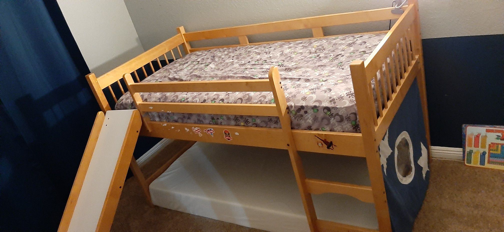 Loft twin bed frame