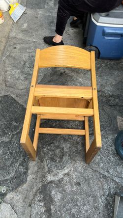 solid oak school chairs $5 Each