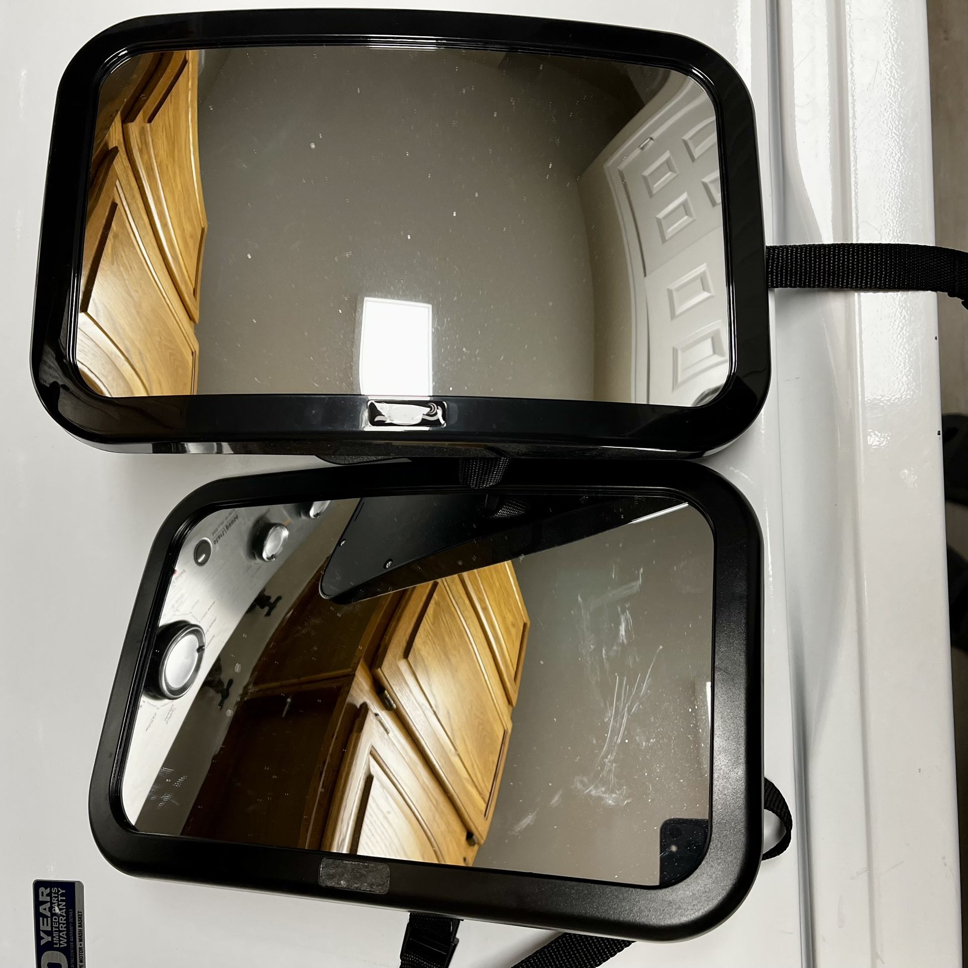Lot 2x Baby Car Seat Mirrors Black Backseat Infant