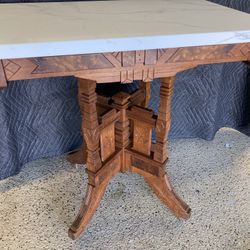 Eastlake Marble Top Side Table