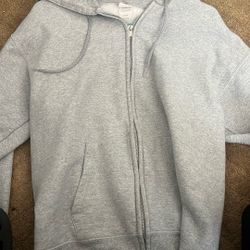Grey Zip Up Hoodie