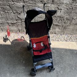 Mickey Mouse Kids Baby Umbrella Stroller Disneyland