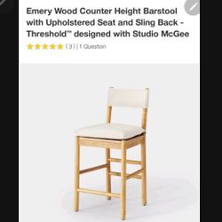 New Target Stool Barstool Studio Mcgee Emery Wood Threshold