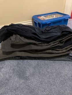 Cargo pants and jeans boys sizes 12,14,and 16.Cat and Jack, Cherokee and Landsend.