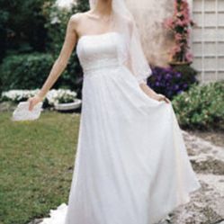 Chiffon Wedding Dress - Never Worn With Tags