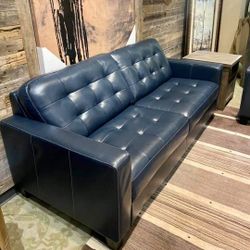 19C1G08*__ Genuine Leather Comfort Sofa And Loveseat * Brand New * In Stock*P a y  E a s i l y