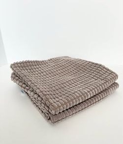 Set of 2 Taupe Grey-ish Brown Throw Pillow COVERS | 20" x 20" | Only Used for Staging