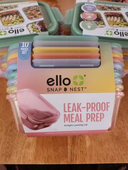 Ello Snap & Nest 10-Piece Meal Prep Container Set