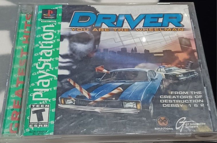 Playstation 1 Driver Your The Wheelman Video Game Vintage 1999
