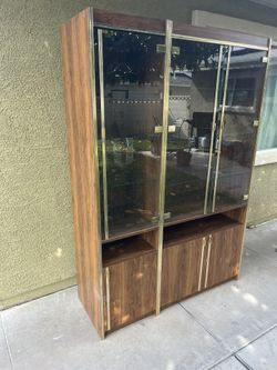 2pc Glass Cabinet
