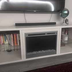 Electric Fireplace TV Stand 