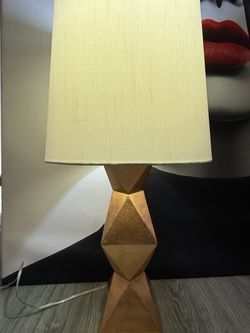 Z Gallerie Gold Geometric Table Lamp – 30”