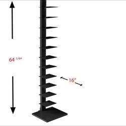 Spine Tower Shelf, Black