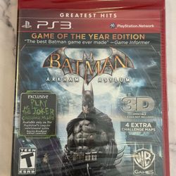 Batman Arkham Asylum Game Of The Year Edition For Sony PlayStation 3 PS3 Video Game 