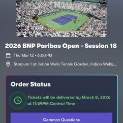 2026 BNP PARIBAS - TENNIS