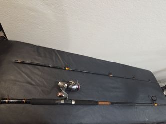 ugly stik bigwater  12 foot rod with reel