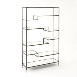 West Elm Mirrored Bookshelf