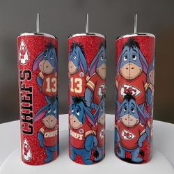 Kansas City Chiefs Football Eeyore Tumbler