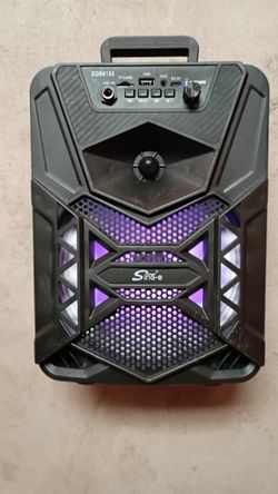 QFX PBX-154 15" Bluetooth Rechargeable Speaker with LED Lights
