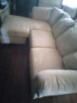 L Shape Sectional . We Have This Piece Covered ..Smoke And Pet Free .