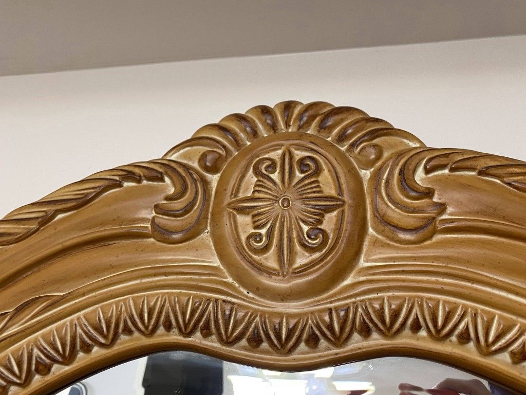 EL DORADO FURNITURE AICO SOLID WOOD WALL MIRROR LATTE RECEIPT A5