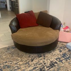 Oversized Swivel Chair