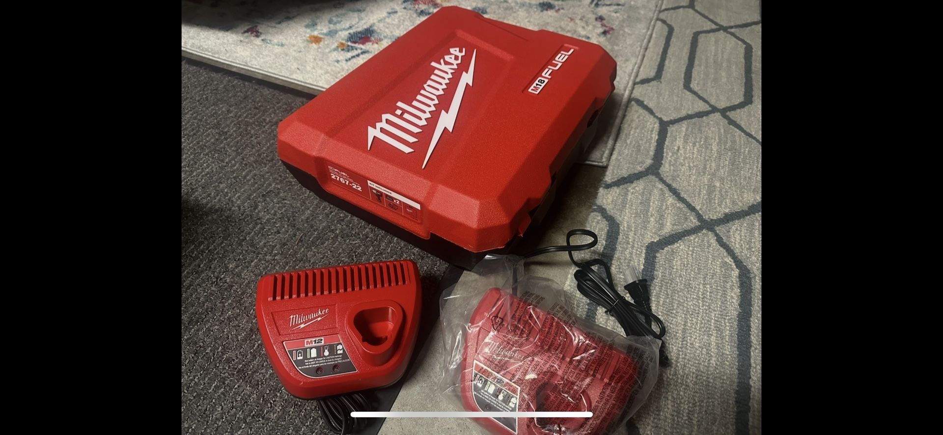 2 M12 Chargers Plus Hard Case